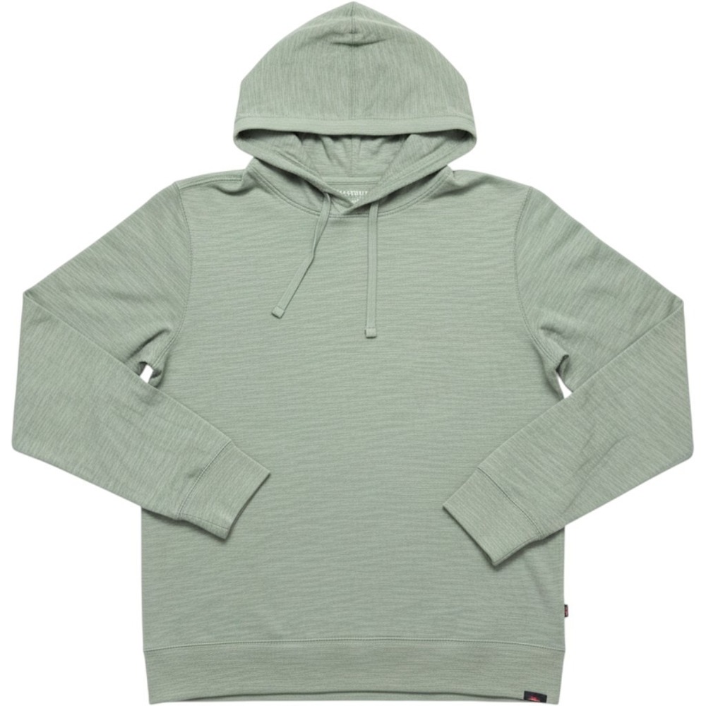 Faherty Sunwashed Organic Cotton Hoodie Sage Green Slub Knit Pullover Mens S